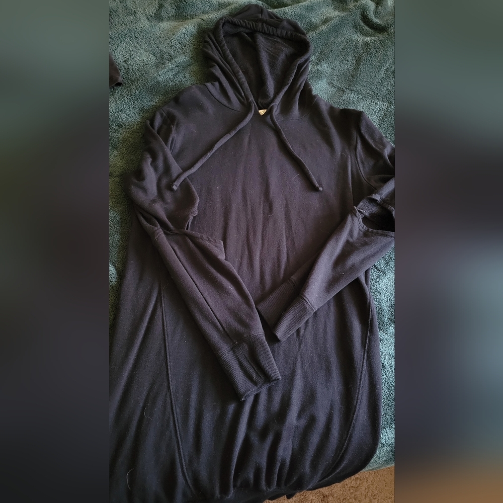Black Express Hoodie Dress